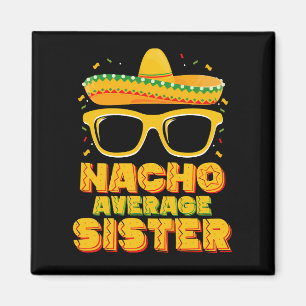 Gewone Nacho Zus Cinco De Mayo Bijpassende Familie Magneet