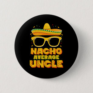 Gewone oom Cinco De Mayo bijpassende familie Ronde Button 5,7 Cm