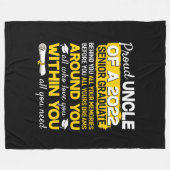 Gewone oom van 2022 senior Afstuderen senior 22 Fleece Deken (Voorkant (Horizontaal))