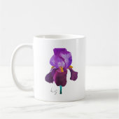Gewone paarse bloemenmug koffiemok (Links)