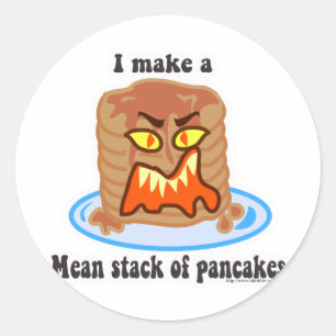 Gewone pannenkoek ronde sticker