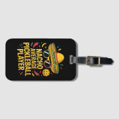 Gewone Pickleball Speler Bagagelabel (Voorkant (horizontaal))