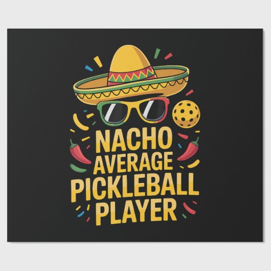 Gewone Pickleball Speler Cadeaupapier (Vlak)