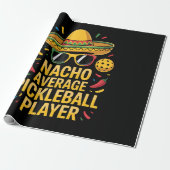 Gewone Pickleball Speler Cadeaupapier (Uitgerold)