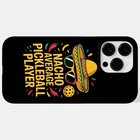 Gewone Pickleball Speler Case-Mate iPhone Case (Achterkant (horizontaal))