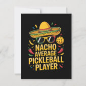 Gewone Pickleball Speler Feestdagenkaart (Voorkant)