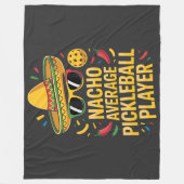 Gewone Pickleball Speler Fleece Deken (Voorkant)