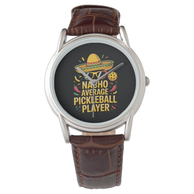 Gewone Pickleball Speler Horloge (Voorkant)