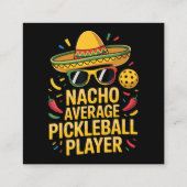 Gewone Pickleball Speler Informatiekaartje (Achterkant)