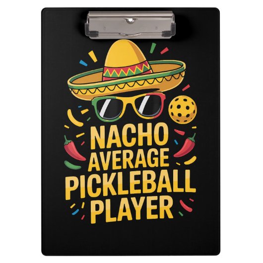 Gewone Pickleball Speler Klembord (Voorkant)