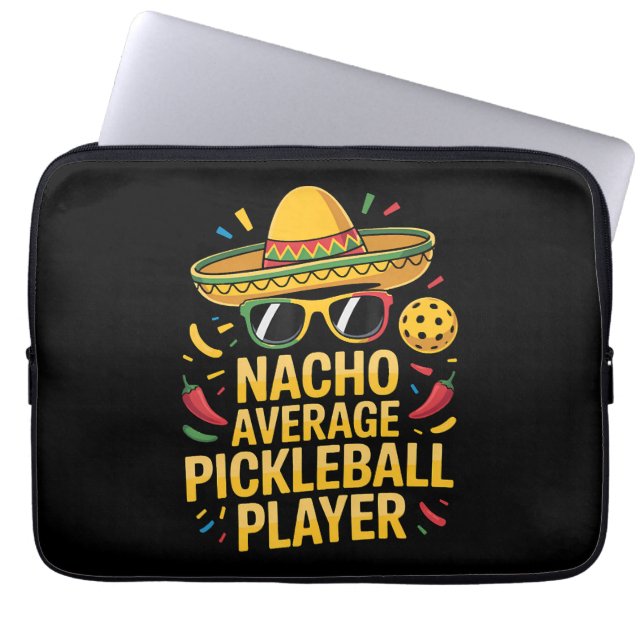 Gewone Pickleball Speler Laptop Sleeve (Voorkant)
