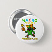 Gewone Pickleball Speler Niet Ronde Button 5,7 Cm (Voorkant /achterkant)
