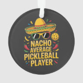 Gewone Pickleball Speler Ornament (achterkant)