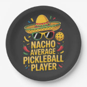Gewone Pickleball Speler Papieren Bordje (Voorkant)