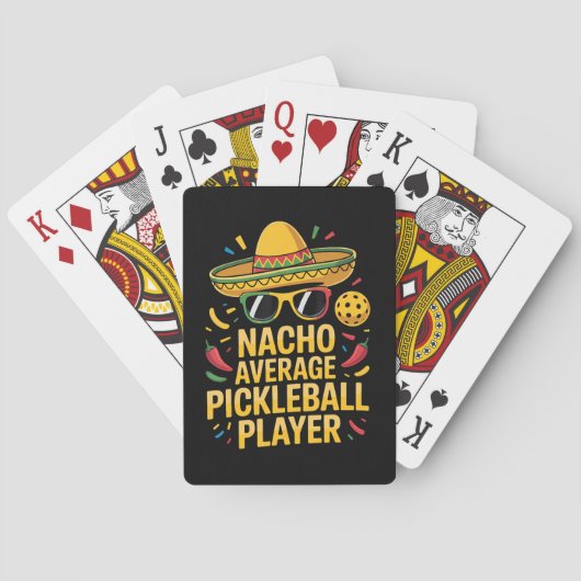 Gewone Pickleball Speler Pokerkaarten (Achterkant)