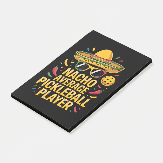 Gewone Pickleball Speler Post-it® Notes (Schuin)