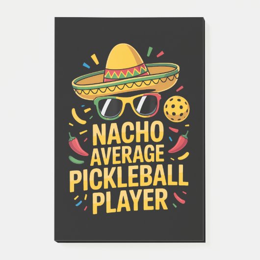Gewone Pickleball Speler Post-it® Notes (Voorkant)
