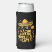 Gewone Pickleball Speler Seltzer Blikjeskoeler (Seltzer Voorkant)