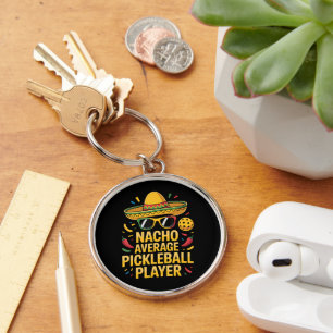 Gewone Pickleball Speler Sleutelhanger