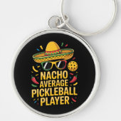 Gewone Pickleball Speler Sleutelhanger (Voorkant)