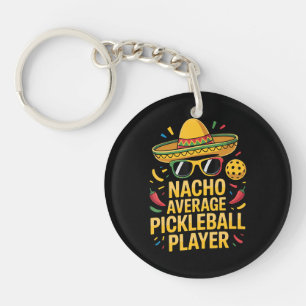 Gewone Pickleball Speler Sleutelhanger