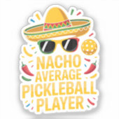 Gewone Pickleball Speler Sticker (Voorkant)