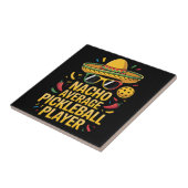 Gewone Pickleball Speler Tegeltje (Zijkant)