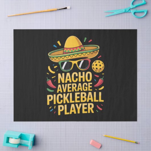 Gewone Pickleball Speler Tissuepapier (Craft)