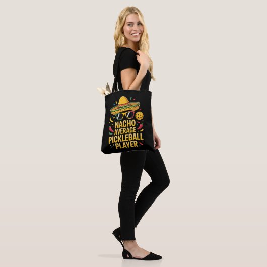 Gewone Pickleball Speler Tote Bag (Op model)