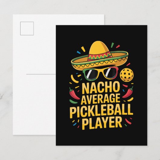 Gewone Pickleball Speler Uitnodiging Briefkaart (Voorkant / Achterkant)