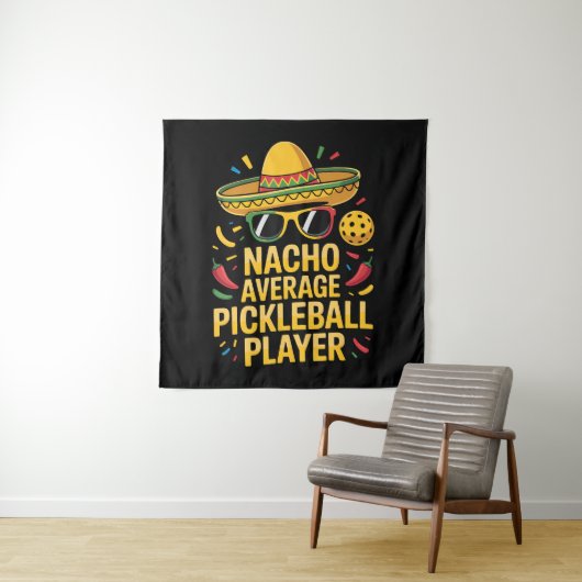Gewone Pickleball Speler Wandkleed (In situ)