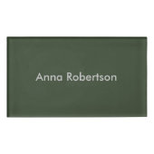 Gewone professionele trendy minimalistische naam naambadge (Voorkant)