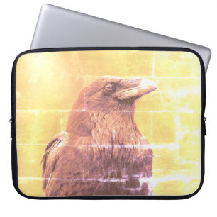Gewone Raaf Portret Laptop Sleeve