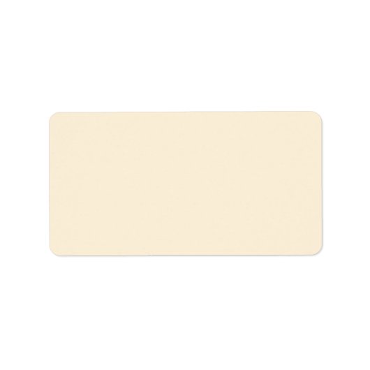 Gewone room of ivoor achtergrond blanco aangepaste etiket (Voorkant)