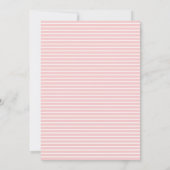 Gewone Roze Baby Shower Uitnodigingen (Achterkant)