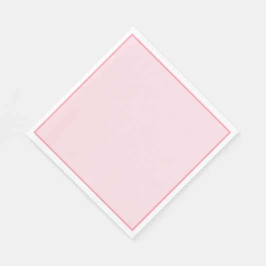 Gewone roze papieren servetten (Hoek)