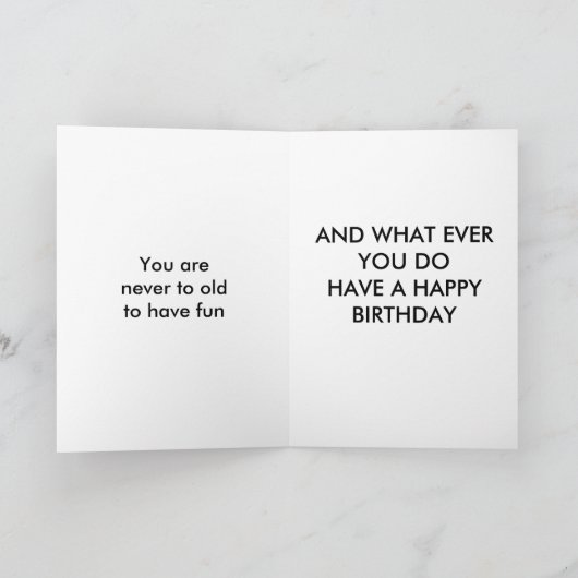 GEWONE, SALUTE, DRINK UP KAART (Binnen)