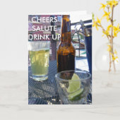 GEWONE, SALUTE, DRINK UP KAART (Gele Bloem)