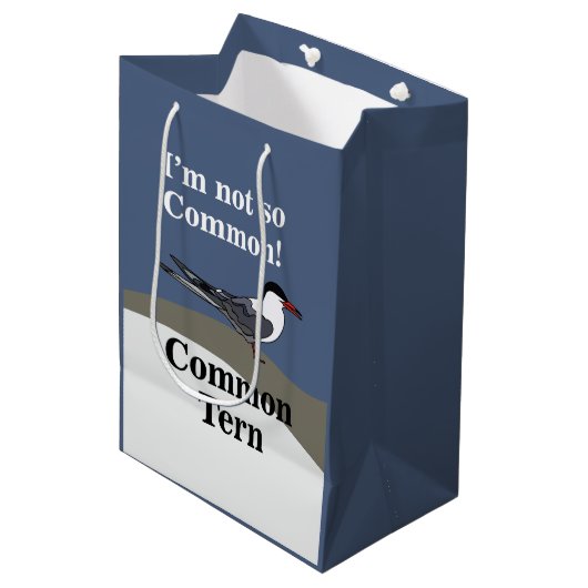 Gewone Stern Zeevogel Vogel Grappig Medium Cadeauzakje (Voorkant Gekanteld)