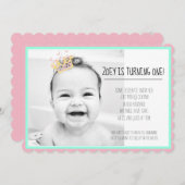 gewone tienjarig meisje aangepast kaart (Voorkant / Achterkant)