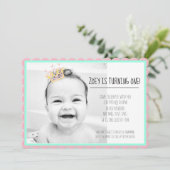 gewone tienjarig meisje aangepast kaart (Staand voorkant)