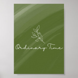 Gewone tijd Liturgische Kaart afdrukken Poster