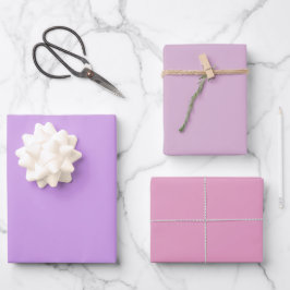 Gewone Ube Lavendel Kobi Paarse Tinten 3 Tinten Inpakpapier Vel