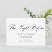 gewone uitnodiging voor het diner voor het beleter (Staand voorkant)