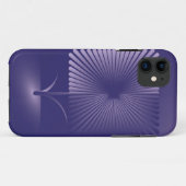 Gewone vierkante bloem Case-Mate iPhone case (Achterkant (horizontaal))