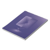 Gewone vierkante bloem notitieblok (Linkerzijde)