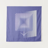 Gewone vierkante bloem wandkleed (Voorkant)