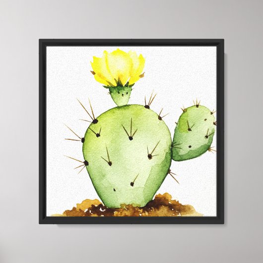 Gewone vijgencactus canvas afdruk (Voorkant)