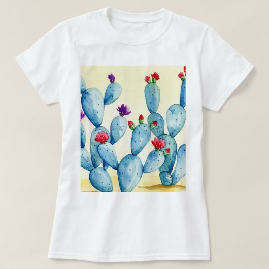 Gewone vijgencactus t-shirt (Design voorkant)