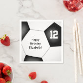 gewone voetballen jongens verjaardag servet (Insitu)